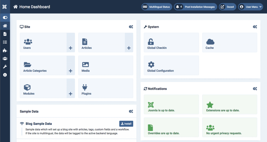 Joomla: The Middle Ground CMS