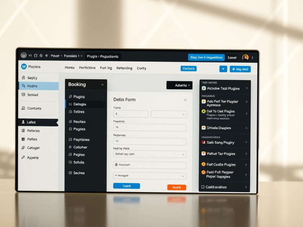 WordPress booking website setup